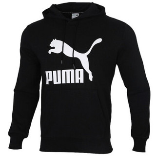 彪马 PUMA 男子 生活系列 Classics Logo Hoodie 运动 卫衣 599300 01 黑色 2XL码 （亚洲码）