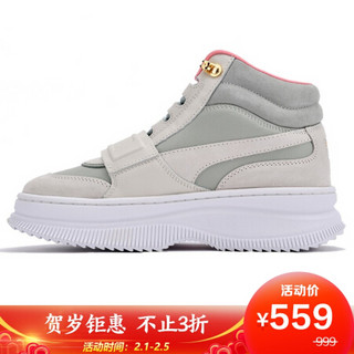 彪马 PUMA 黑标 女子 Deva Boot Suede Wn's 运动 休闲鞋 374757 01灰色 38码 UK5码