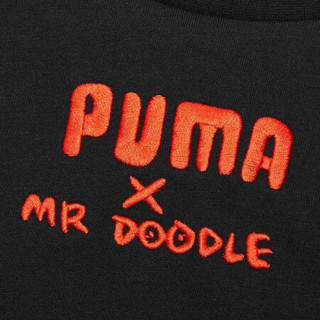 彪马 PUMA 黑标 男子 PUMA x MR DOODLE Tee 运动 短袖T恤 598683 01 黑色 L码
