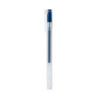 无印良品 MUJI 凝胶中性墨水圆珠笔·笔帽式 蓝黑色 0.4mm