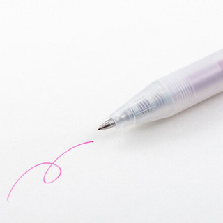 无印良品 MUJI 凝胶中性墨水圆珠笔·按压式 紫红色 0.5mm