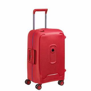 Delsey 原法国大使拉杆箱 防泼水密封行李箱 无拉锁卡扣式密码   坚固防划痕旅行箱|3844 红色   28英寸