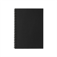 无印良品 MUJI 薄型双环笔记本 黑色 6㎜横线 48张  B6