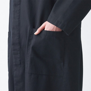 無印良品 MUJI 無印良品  男女通用 印度棉 牛仔 大衣 黑色 L-XL