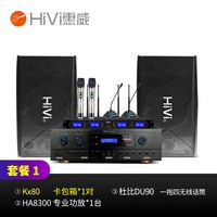 惠威KX系列会议室音响组合套装 培训 多功能广播会议音响 豪华会所音箱 (一拖四麦克风) 套装1:KX80(20-50平米适用) 配2支会议+2支手持麦克风