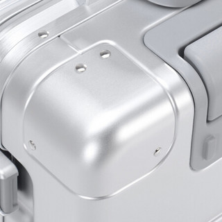 小米有品 90分金属旅行箱 拉杆箱 航空级材质镁铝合金登机箱 万向轮旅行箱 银色 智能版