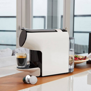 小米有品 心想胶囊咖啡机 全自动办公家用迷你便携式非速溶浓缩美式无需磨豆机不兼容 附赠20粒咖啡胶囊