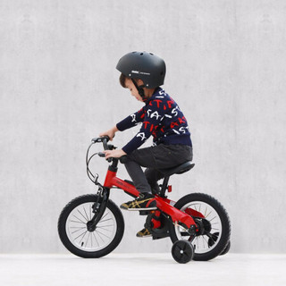 小米有品 Ninebot Kids Bike-童车男款 脚踏平衡儿童手推自行车 红色 14寸