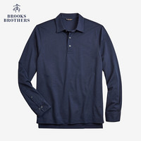 Brooks Brothers/布克兄弟男士Supima棉长袖Polo衫1000064507 4004-藏青色 XL