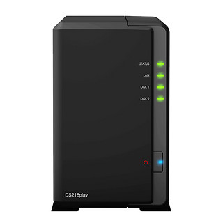 Synology 群晖 ds218play 个人家用nas存储网络服务器NAS 个人私有云2盘位存储