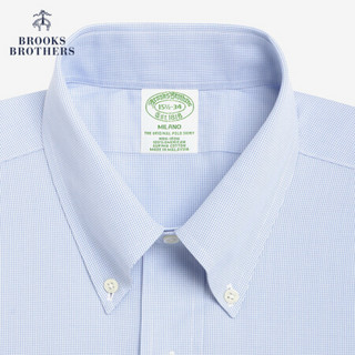 Brooks Brothers/布克兄弟男士扣结领免烫正装衬衫1000001846 4000-浅蓝色 17/H/5