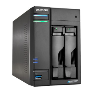 asustor爱速特 AS6602T 2盘位NAS网络存储服务器网络存储器NAS主机云存储私有云 4TB NAS盘*2
