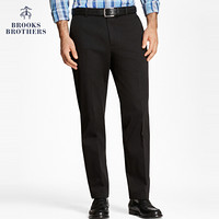 Brooks Brothers/布克兄弟男士修身斜纹棉质休闲长裤1000046112 0004-黑色 3434