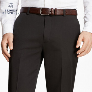 Brooks Brothers/布克兄弟男士轻型微弹斜纹布修身长裤休闲通勤 0004-黑色 4034