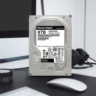 Western Digital西部数据 黑盘系列 3.5英寸 台式机硬盘 8TB（CMR、7200rpm、256MB）WD8001FZBX