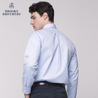 Brooks Brothers/布克兄弟男士免烫牛津纺Supima棉衬衫1000005631 4000-浅蓝色 17/37