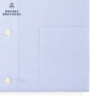 Brooks Brothers/布克兄弟男士免烫牛津纺Supima棉衬衫1000005631 4000-浅青色 18/35