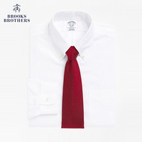 Brooks Brothers/布克兄弟男士免烫牛津纺Supima棉衬衫1000005631 1001-白色 15/H/2