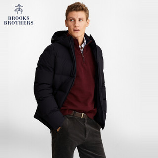 Brooks Brothers/布克兄弟男士羽绒灰鸭绒填充大衣外套 4002-黑色 L