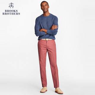 Brooks Brothers/布克兄弟男士秋冬Supima棉低腰修身长裤休闲 6002-深红色 3534