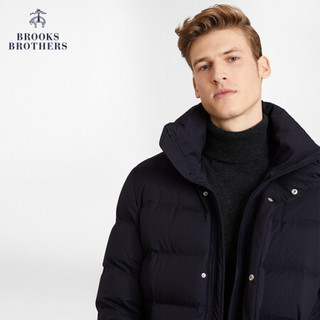 Brooks Brothers/布克兄弟男士秋冬灰鸭绒填充长款羽绒服外套 4002-深蓝色 S