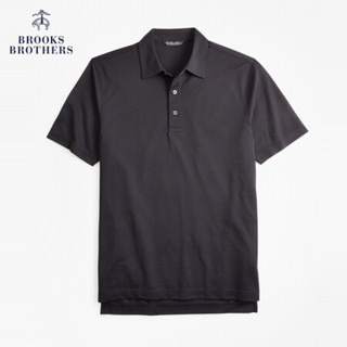 Brooks Brothers/布克兄弟男士Supima棉经典款针织短袖Polo衫 0004-黑色 L