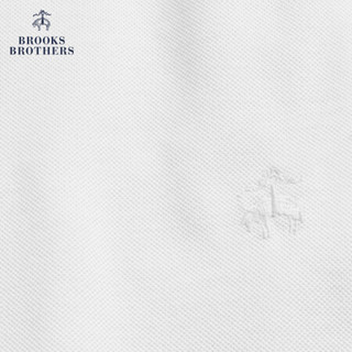 Brooks Brothers/布克兄弟男士Supima棉经典款短袖T恤休闲商务 1001-白色 S