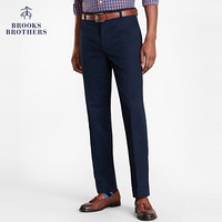 Brooks Brothers/布克兄弟男士棉质混纺斜纹休闲长裤1000038677 4004-藏青色 3334