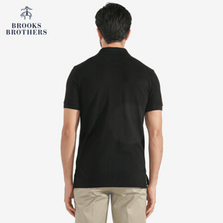 Brooks Brothers/布克兄弟男士Supima棉短袖Polo衫1000029185 2002-黑色 XXL