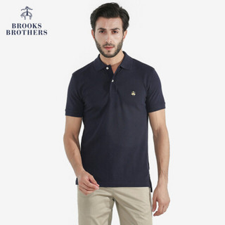 Brooks Brothers/布克兄弟男士修身Supima棉短袖Polo衫1000029185 4004-藏青色 M