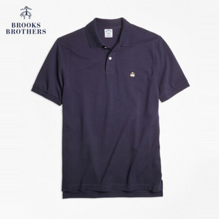 Brooks Brothers/布克兄弟男士修身Supima棉短袖Polo衫1000029185 4004-藏青色 XL