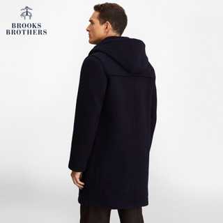 Brooks Brothers/布克兄弟男士绵羊毛纯色大衣外套休闲通勤商务 B475-深蓝色 M