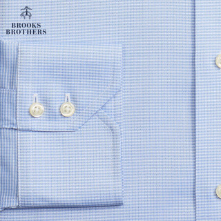 Brooks Brothers/布克兄弟男士免烫Supima棉正装衬衫1000058359 B115-蓝色 14/H/2
