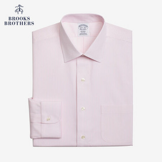 Brooks Brothers/布克兄弟男士免烫Supima棉正装衬衫 1000058392 B115-紫白条纹 14/H/2