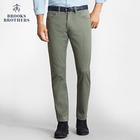 Brooks Brothers/布克兄弟男士20春新意大利牛仔单宁布微弹牛仔裤 3003-绿色 3234