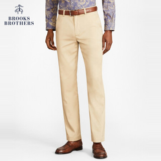 Brooks Brothers/布克兄弟男士20春新品微弹修身长裤休闲商务通勤 B275-米色 3232