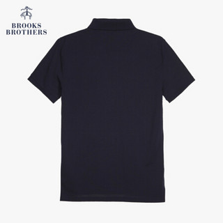 Brooks Brothers/布克兄弟男士20春新珠地布logo款短袖Polo衫 4004-藏青色 M