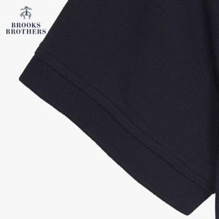 Brooks Brothers/布克兄弟男士20春新珠地布logo款短袖Polo衫 4004-藏青色 M