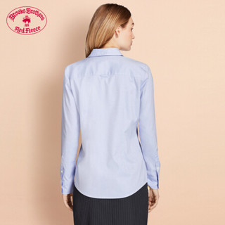 Brooks Brothers/布克兄弟女士牛津纺抛光面料纯色衬衫休闲通勤 4004-淡蓝色 0