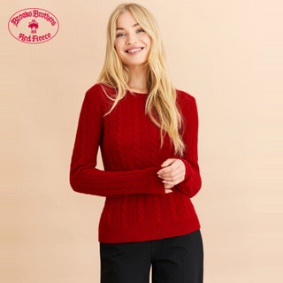 Brooks Brothers/布克兄弟女士19秋冬圆领针织毛衣 6003-红色 M