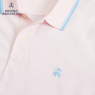 Brooks Brothers/布克兄弟男士20夏新珠地网眼牛津纺修身Polo衫 B695-淡粉色 M