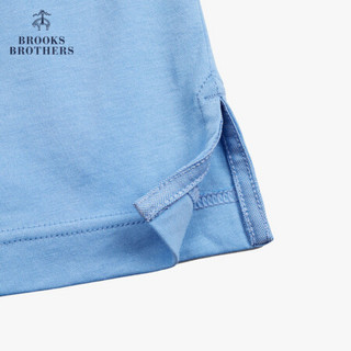 Brooks Brothers/布克兄弟男士20夏新Supima棉logo款T恤休闲 4000-浅蓝色 XL