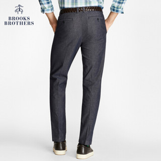 Brooks Brothers/布克兄弟男士棉质混纺面料微弹长裤休闲裤 4004-藏青色 4034