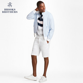 Brooks Brothers/布克兄弟男士棉质纯色百慕大休闲短裤 1001-白色 31