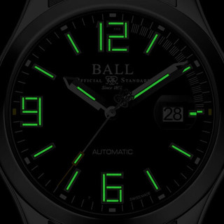 BALL 波尔 表(BALL) 瑞士机械表 工程师系列传奇 男表40mm 28支气灯 防磁80000A/m 黑色NM2126C-S3A-BKGR钢带