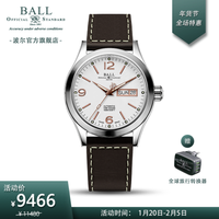 波尔表(BALL) 瑞士机械表 工程师系列俄亥俄904L 男表 904L精钢材质 耐酸耐腐蚀新款 灰色NM9126C-L14J-GY皮革表带