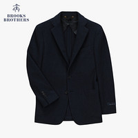 Brooks Brothers/布克兄弟男士绵羊毛混纺两粒扣纯色西装外套单西 4004-藏青色 44RG