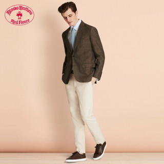 Brooks Brothers/布克兄弟男士棉亚麻混纺微弹直筒休闲长裤 B105-燕麦色 3132