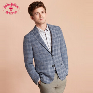 Brooks Brothers/布克兄弟男士绵羊毛混纺格纹单品西装外套 B465-深灰色 40RG