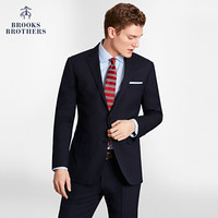 Brooks Brothers/布克兄弟男士绵羊毛两纽扣前襟修身西服西装外套 4004-藏青色 42RG